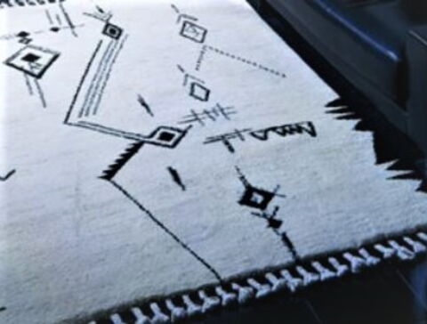 Berber Teppich mit modernen Design