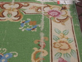 Wollteppich mit Motten