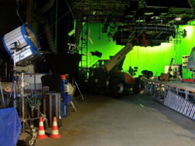 Green Screen Reinigung am Set